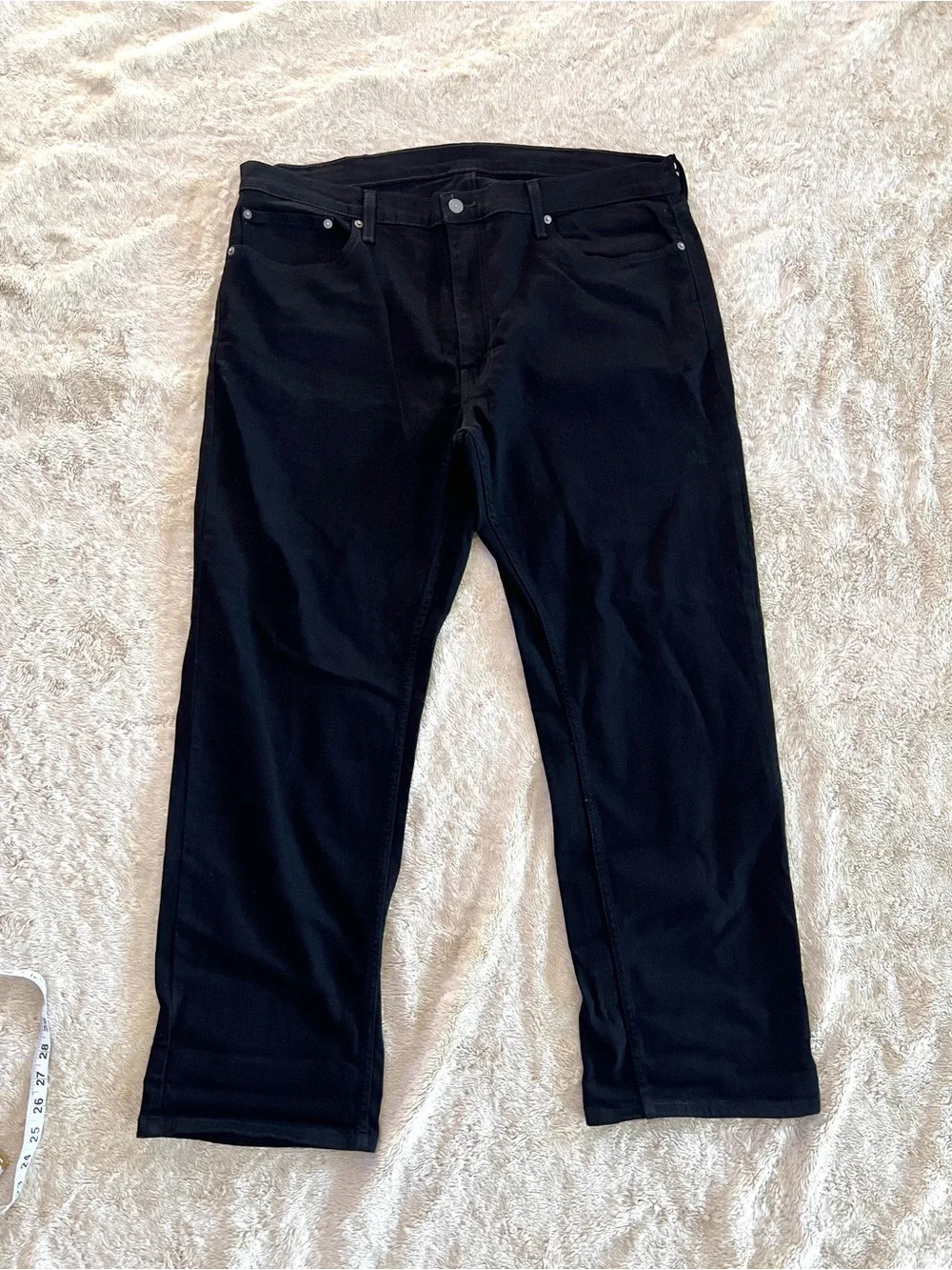 LEVI'S Men's Black 559 Dark Wash Jeans Size 40x30